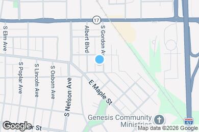 Map image of the property - 357 S Gordon Ave