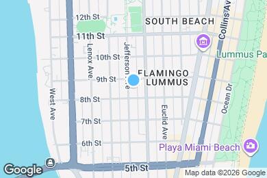 Map image of the property - 825 Jefferson Ave