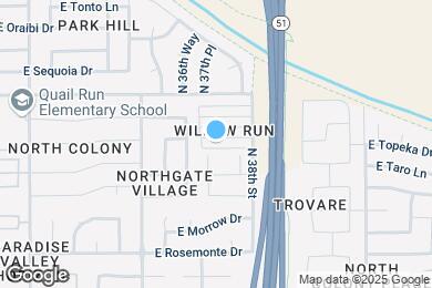Map image of the property - 3725 E Kerry Ln