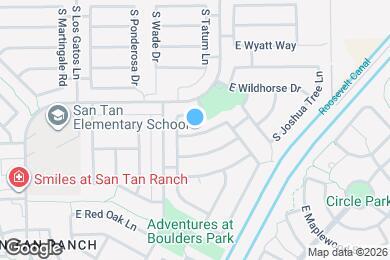 Map image of the property - 3736 E Woodside Way