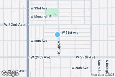 Map image of the property - 4805 W 30th Ave