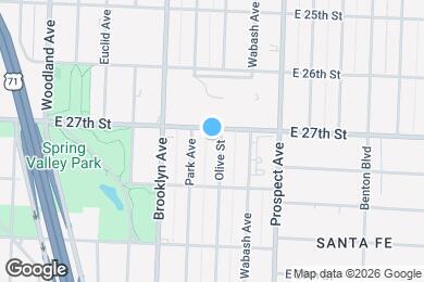 Map image of the property - 2708 Olive St