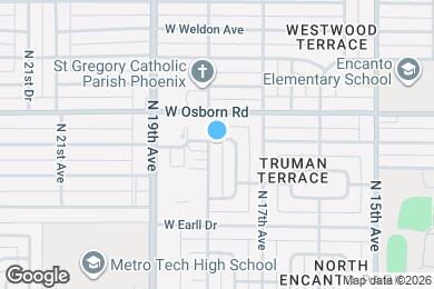 Map image of the property - 3331 N 18th Ave
