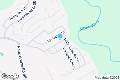 Map image of the property - 1542 Alcovy Falls Dr SE