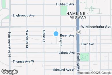 Map image of the property - 1654 Van Buren Ave
