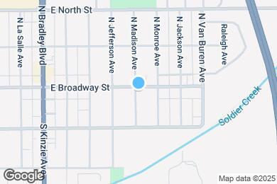 Map image of the property - 1300 E Broadway St