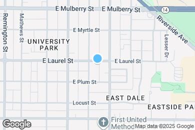 Map image of the property - 607 E Laurel St