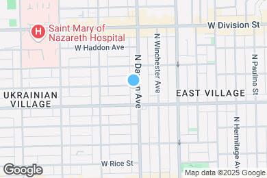 Map image of the property - 1022 N Damen Ave