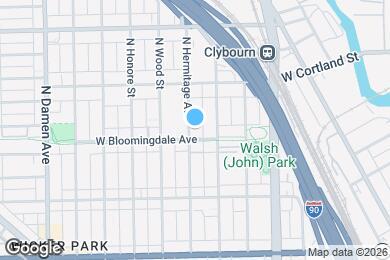 Map image of the property - 1809 N Hermitage Ave