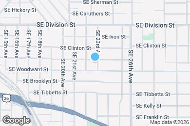 Map image of the property - 2805 SE 23rd Ave