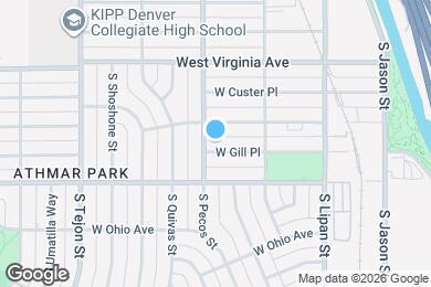 Map image of the property - 1383 W Gill Pl