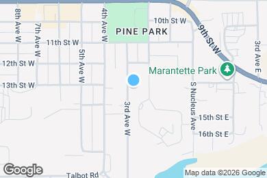 Map image of the property - 1305 3rd Ave W