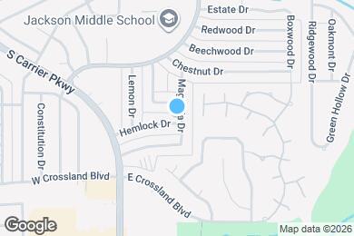 Map image of the property - 414 Hemlock Dr