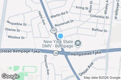 Map image of the property - 176 Hicksville Rd
