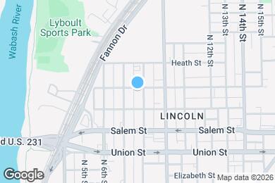 Map image of the property - 1024 N 8th St