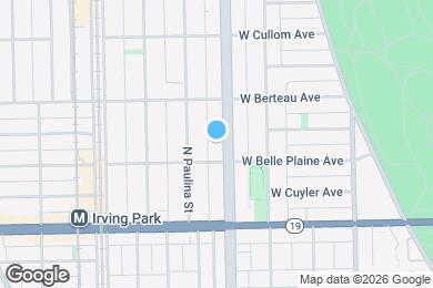 Map image of the property - 4118 N Ashland Ave