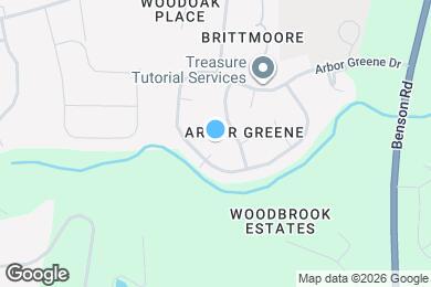 Map image of the property - 1101 Arbor Greene Dr
