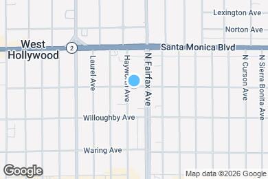 Map image of the property - 950 1/2 North Hayworth Avenue