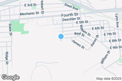 Map image of the property - 1250 E 7th St