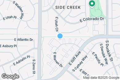 Map image of the property - 18939 E Warren Cir