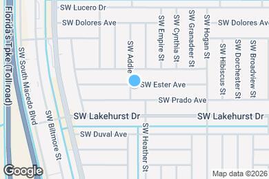 Map image of the property - 598 SW Ester Ave