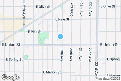 Map image of the property - 1409 19th Ave