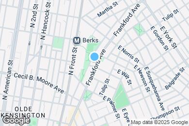 Map image of the property - 1806 Frankford Ave