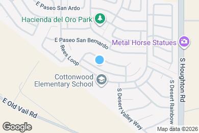 Map image of the property - 9971 E Paseo San Bruno