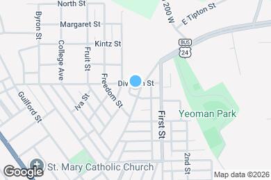 Map image of the property - 820 E Tipton St