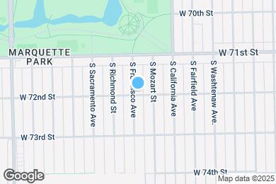 Map image of the property - 7159 S Francisco Ave