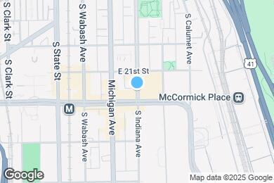 Map image of the property - 2128 S Indiana Ave