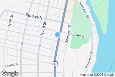 Map image of the property - 512 N 2nd St