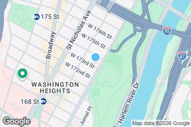 Map image of the property - 507 W 173rd St