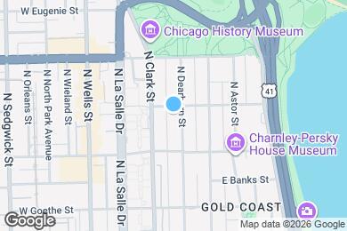 Map image of the property - 1329 N Dearborn St