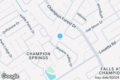 Map image of the property - 17026 River Willow Dr