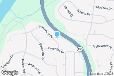 Map image of the property - 2158 Brookview Dr