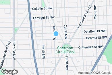 Map image of the property - Elegant Petworth townhouse near Rock Creek...