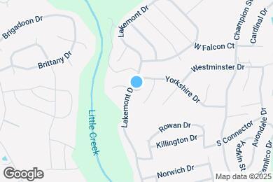 Map image of the property - 288 Lakemont Dr