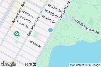 Map image of the property - 2 bed 2 bath renovated with washer and dryer / Balcony / WEST 93 STREET