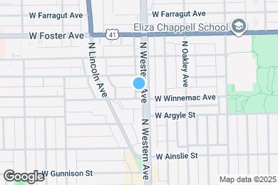 Map image of the property - 5034 N Western Ave
