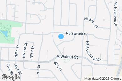 Map image of the property - 313 NE Lakeview Dr