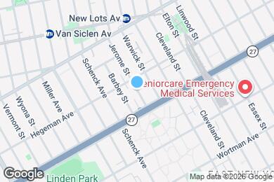 Map image of the property - 737 Jerome St