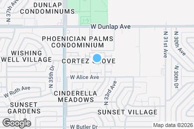 Map image of the property - 3331 W Del Monico Ln