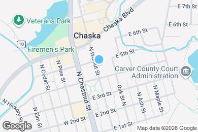 Map image of the property - 418 N Walnut St