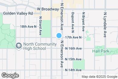 Map image of the property - 1109 17th Ave N