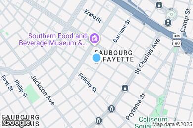 Map image of the property - 1613 Baronne St