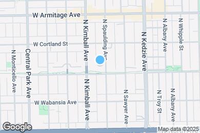 Map image of the property - 1816 N Spaulding Ave
