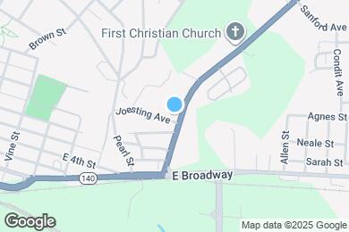 Map image of the property - 612 Washington Ave