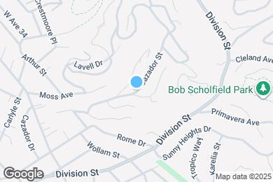 Map image of the property - 3649 Cazador St