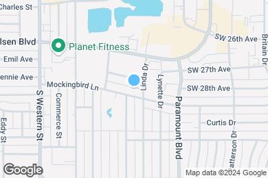 Map image of the property - Mockingbird Apartments